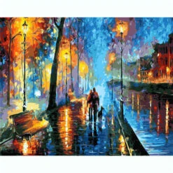 Malen Nach Zahlen Spazieren Mit Hund