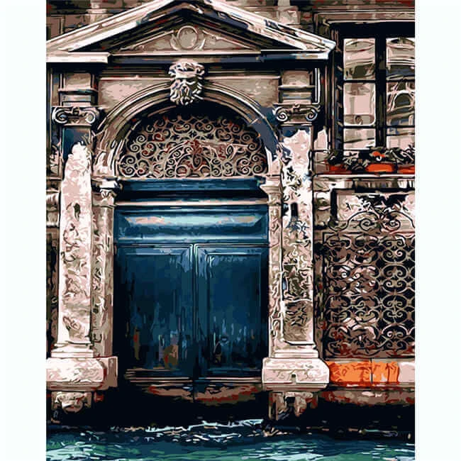 Malen Nach Zahlen Tür Mit Säulen 1 Malen Nach Zahlen Tür Mit Säulen