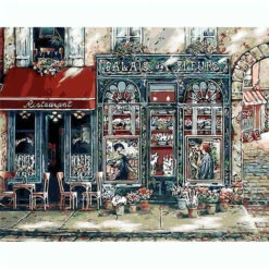 Malen Nach Zahlen Straßencafé