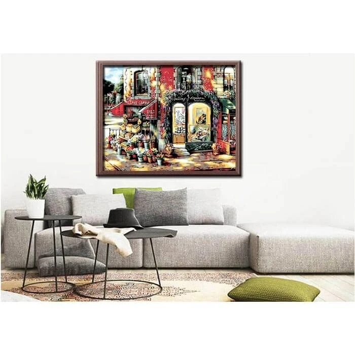 Malen Nach Zahlen Altstadt Blumenladen 2 Malen Nach Zahlen Altstadt Blumenladen - Image 2