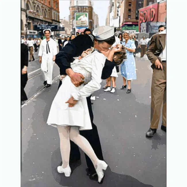 Malen Nach Zahlen Liebespaar Schwarz-weiss 1 Malen Nach Zahlen Liebespaar Schwarz-weiss