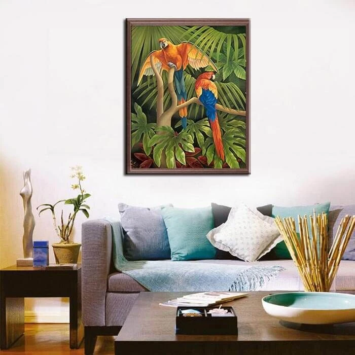 Malen Nach Zahlen Papageien 2 Malen Nach Zahlen Papageien - Image 2