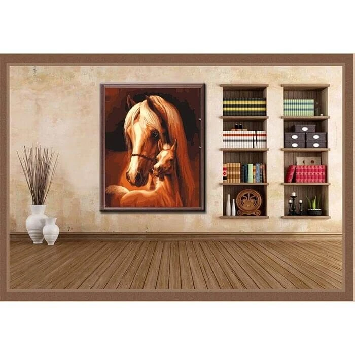 Malen Nach Zahlen Pferd Und Fohlen 2 Malen Nach Zahlen Pferd Und Fohlen - Image 2