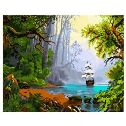 Malen Nach Zahlen Blick Aus Dem Urwald