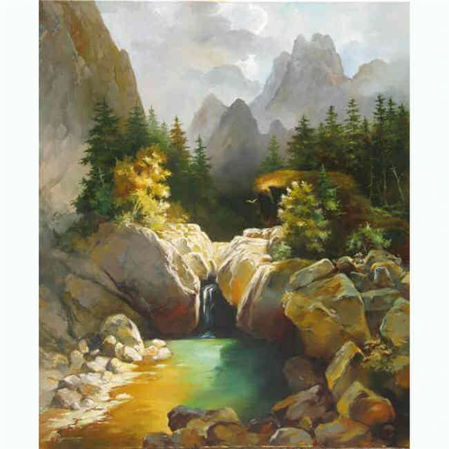 Malen Nach Zahlen Alpenbach 1 Malen Nach Zahlen Alpenbach