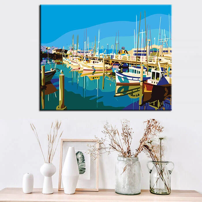 Malen Nach Zahlen Fischerhafen 2 Malen Nach Zahlen Fischerhafen – Bild 2