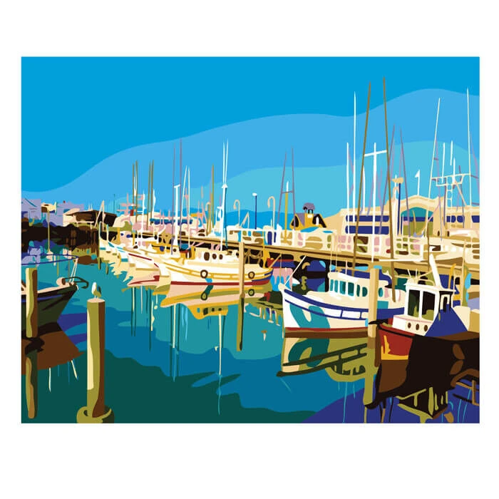 Malen Nach Zahlen Fischerhafen 1 Malen Nach Zahlen Fischerhafen