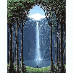 Malen Nach Zahlen Wasserfall Im Gebirge