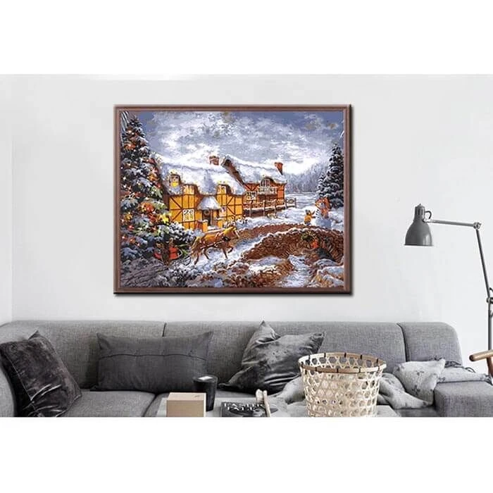 Malen Nach Zahlen Weihnachtsstimmung Am Bauernhof 2 Malen Nach Zahlen Weihnachtsstimmung Am Bauernhof - Image 2