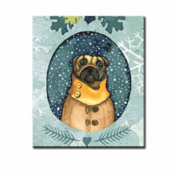 Malen Nach Zahlen Hund Im Winter