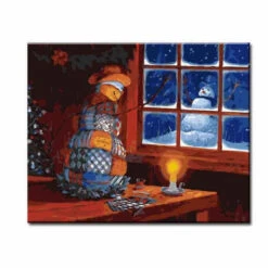 Malen Nach Zahlen Schneemann Im Garten