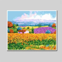 Malen Nach Zahlen Felder Landwirtschaft