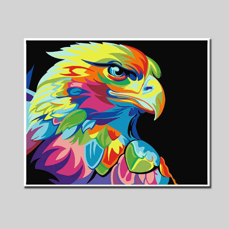 Malen Nach Zahlen Bunter Adler 1 Malen Nach Zahlen Bunter Adler