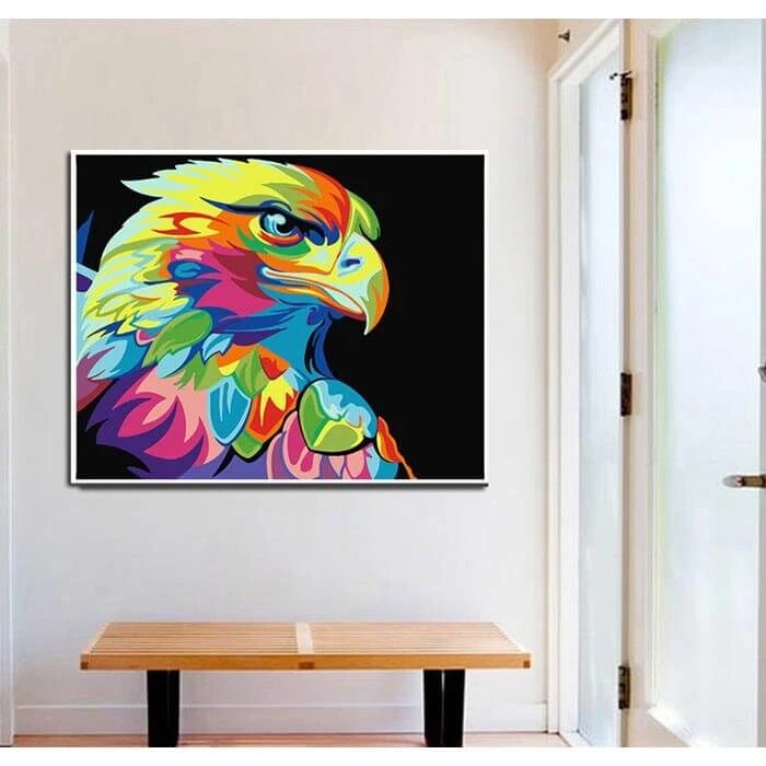 Malen Nach Zahlen Bunter Adler 2 Malen Nach Zahlen Bunter Adler - Image 2