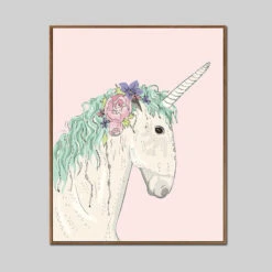 Malen Nach Zahlen Einhorn Mit Blumen