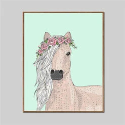 Malen Nach Zahlen Geschmücktes Pferd