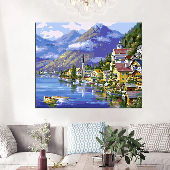Malen Nach Zahlen Ort Am Bergsee 2 Malen Nach Zahlen Ort Am Bergsee - Image 2