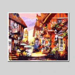 Malen Nach Zahlen England Kleinstadt