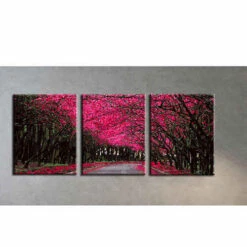 Malen Nach Zahlen Triptychon Allee