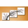 Malen Nach Zahlen Triptychon Blühender Ast