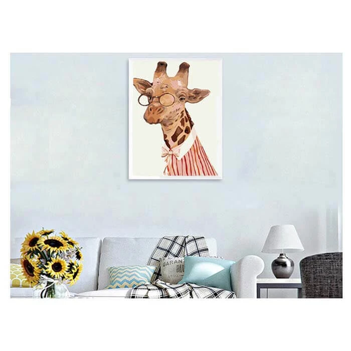 Malen Nach Zahlen Giraffe Mit Brille 2 Malen Nach Zahlen Giraffe Mit Brille - Image 2