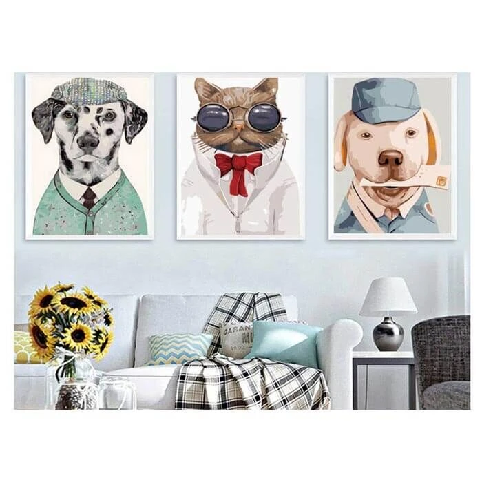 Malen Nach Zahlen Lustige Tiere Dalmatiner Mit Mütze 2 Malen Nach Zahlen Lustige Tiere Dalmatiner Mit Mütze - Image 2