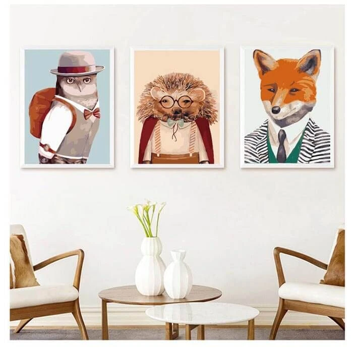 Malen Nach Zahlen Lustige Tiere Cowboy-Katze 2 Malen Nach Zahlen Lustige Tiere Cowboy-Katze - Image 2