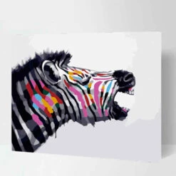 Malen Nach Zahlen Lustige Tiere Zebra