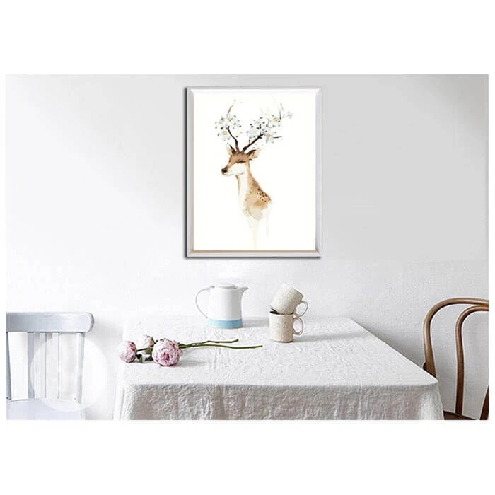 Malen Nach Zahlen Elch Mit Blüten 2 Malen Nach Zahlen Elch Mit Blüten – Bild 2