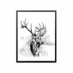 Malen Nach Zahlen Elchkunst Grau