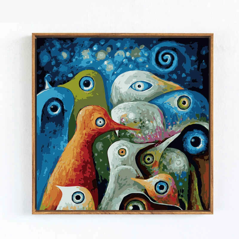 Malen Nach Zahlen Vögel Abstrakt Moderne Malkunst 1 Malen Nach Zahlen Vögel Abstrakt Moderne Malkunst