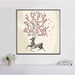 Malen Nach Zahlen Elchkunst Baum 5 Malen Nach Zahlen Elchkunst Baum -myPaintLab Deutschland Verkaufs-Shop mnz ml 224 2 1