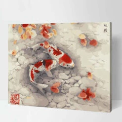 Malen Nach Zahlen Bilder Elch Kunst Herbst Fertig Bespannt