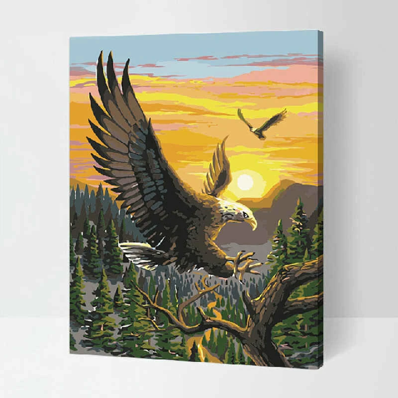 Malen Nach Zahlen Adler Im Wald 1 Malen Nach Zahlen Adler Im Wald