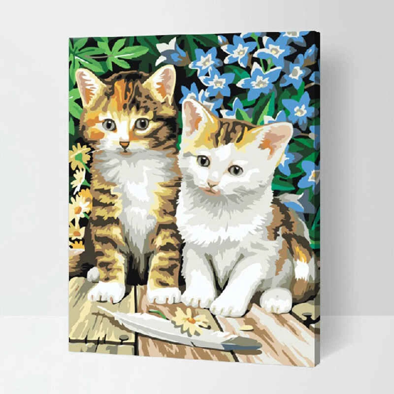 Malen Nach Zahlen Zwei Kätzchen 1 Malen Nach Zahlen Zwei Kätzchen