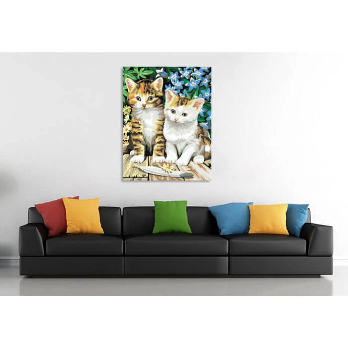 Malen Nach Zahlen Zwei Kätzchen 2 Malen Nach Zahlen Zwei Kätzchen - Image 2