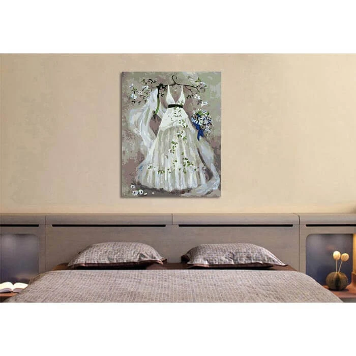 Malen Nach Zahlen Hochzeitskleid 2 Malen Nach Zahlen Hochzeitskleid - Image 2