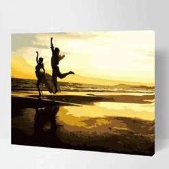 Malen Nach Zahlen Freudensprung Am Meer