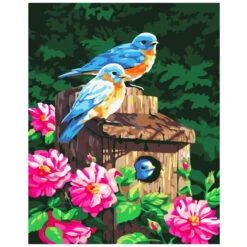 Malen Nach Zahlen Vögel Im Vogelhaus