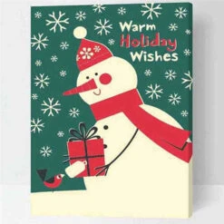 Malen Nach Zahlen Weihnachten Schneemann