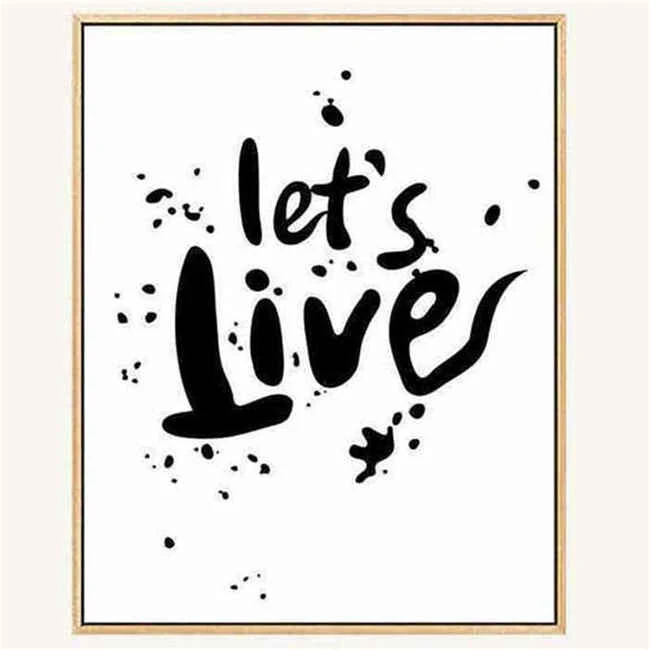 Malen Nach Zahlen "let's Live" 1 Malen Nach Zahlen "let's Live"