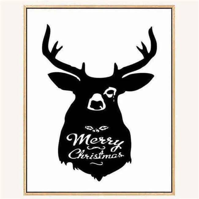 Malen Nach Zahlen "Merry Christmas" Hirsch 1 Malen Nach Zahlen "Merry Christmas" Hirsch