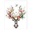 Malen Nach Zahlen Hirsch Blumengeweih