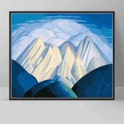 Malen Nach Zahlen Berglandschaft