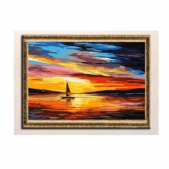 Malen Nach Zahlen Segelboot Bunt