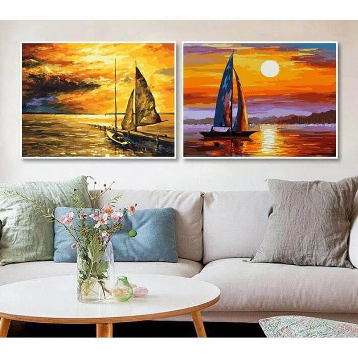 Malen Nach Zahlen Vor Marina-Segeln 2 Malen Nach Zahlen Vor Marina-Segeln - Image 2