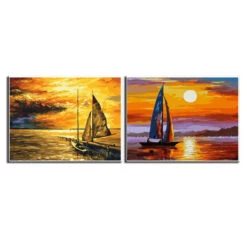 Malen Nach Zahlen Vor Marina-Segeln