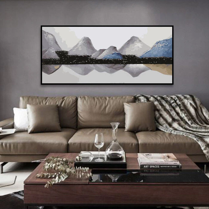 Malen Nach Zahlen Bergmassiv Spiegelung 2 Malen Nach Zahlen Bergmassiv Spiegelung – Bild 2