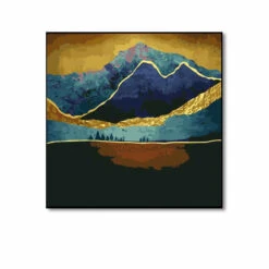 Malen Nach Zahlen Glänzende Berge