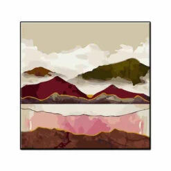 Malen Nach Zahlen Rosarote Berge